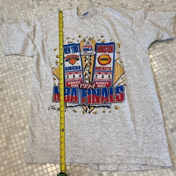 Vintage 1994 NBA Knicks Rockets Championship T-Shirt - Picture 9 of 9